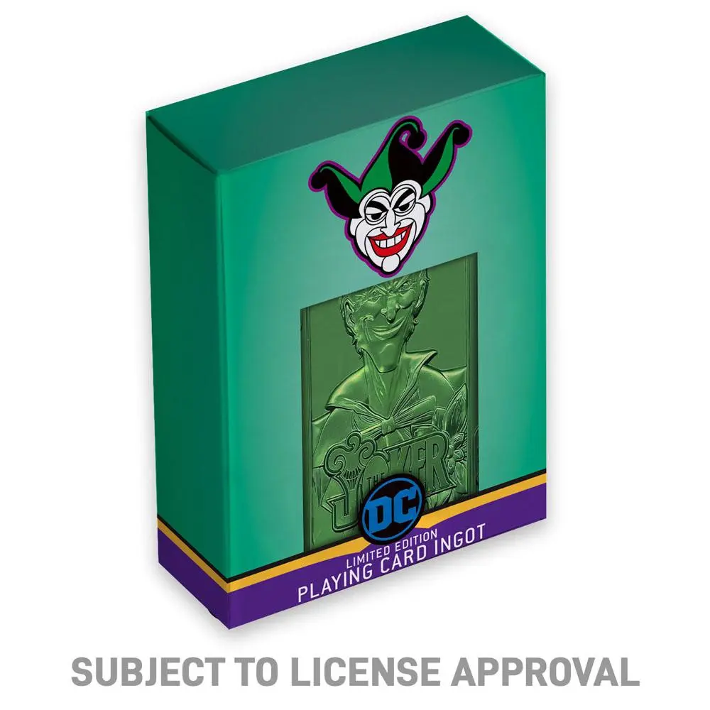 DC Comics Metallbarren The Joker Playing Card Limited Edition Produktfoto