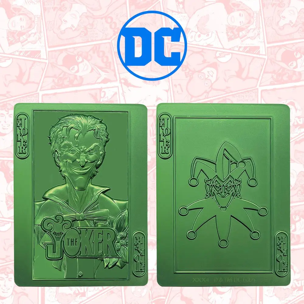 DC Comics Metallbarren The Joker Playing Card Limited Edition Produktfoto