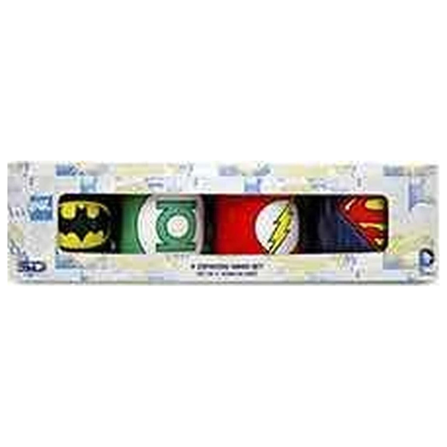 DC Comics Keramik Mini Kaffeebecher Logos 8 cm Set Produktfoto