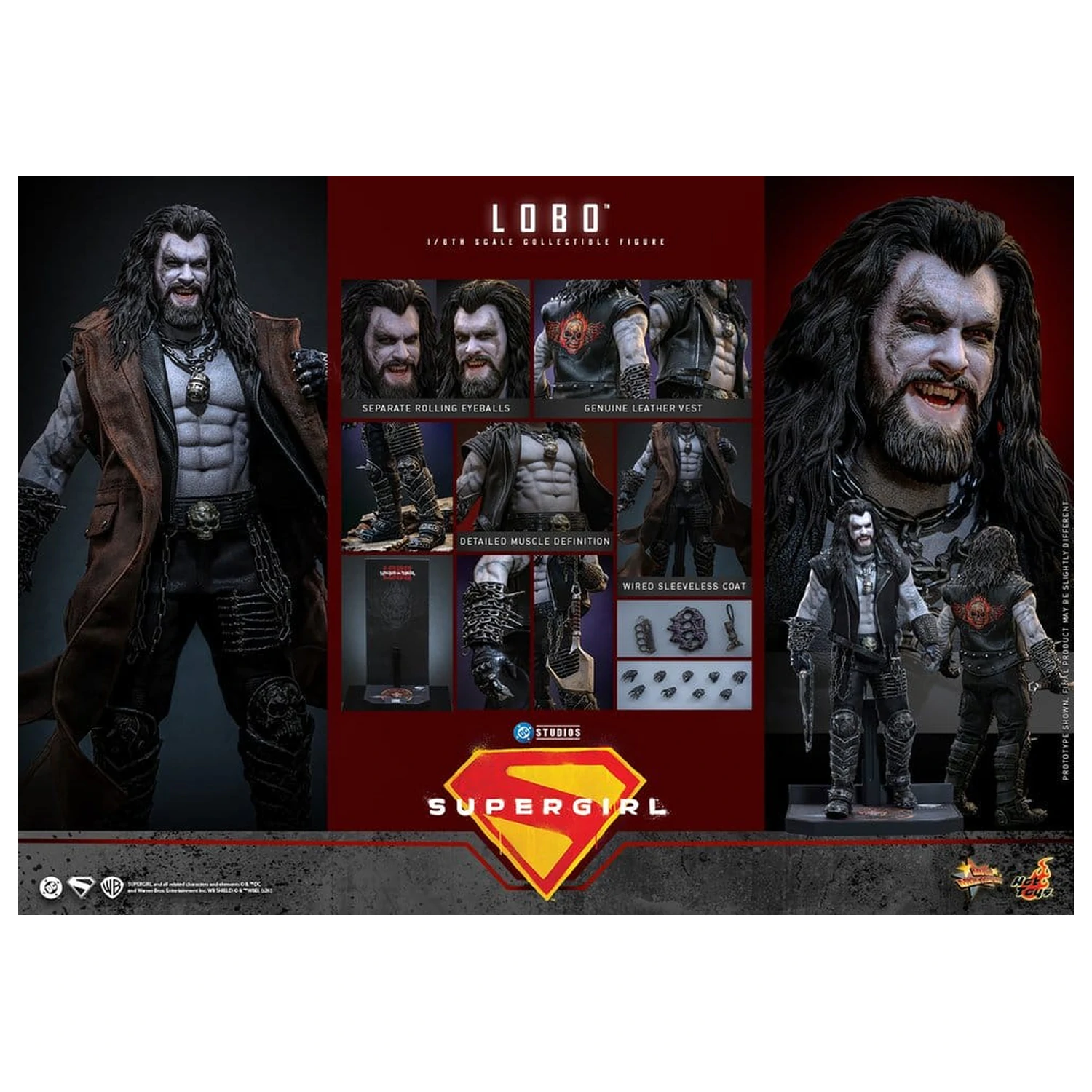DC Comics Movie Masterpiece Action Figur 1/6 Lobo 33 cm Produktfoto