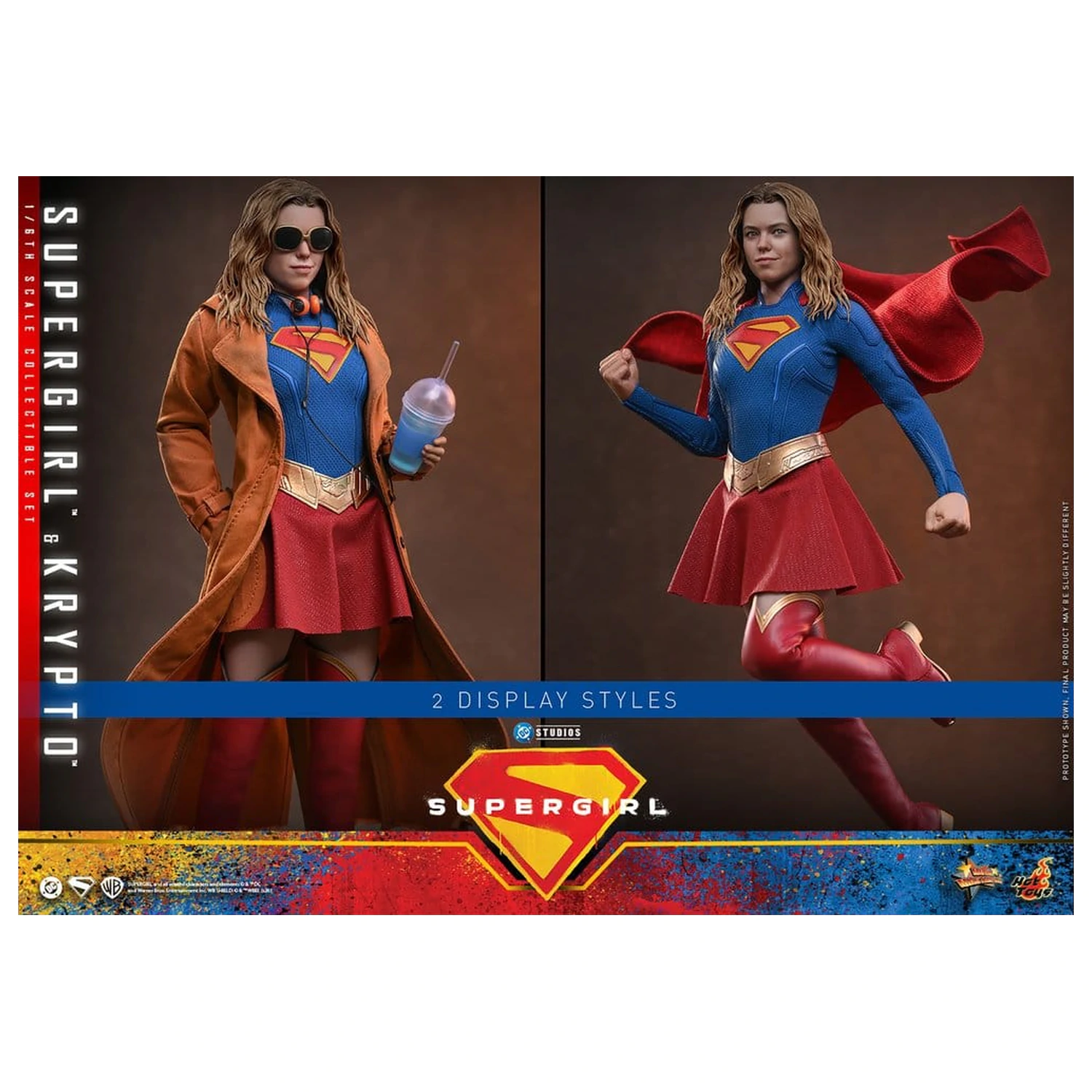 DC Comics Movie Masterpiece Actionfiguren-Set Supergirl & Krypto 28 cm Produktfoto