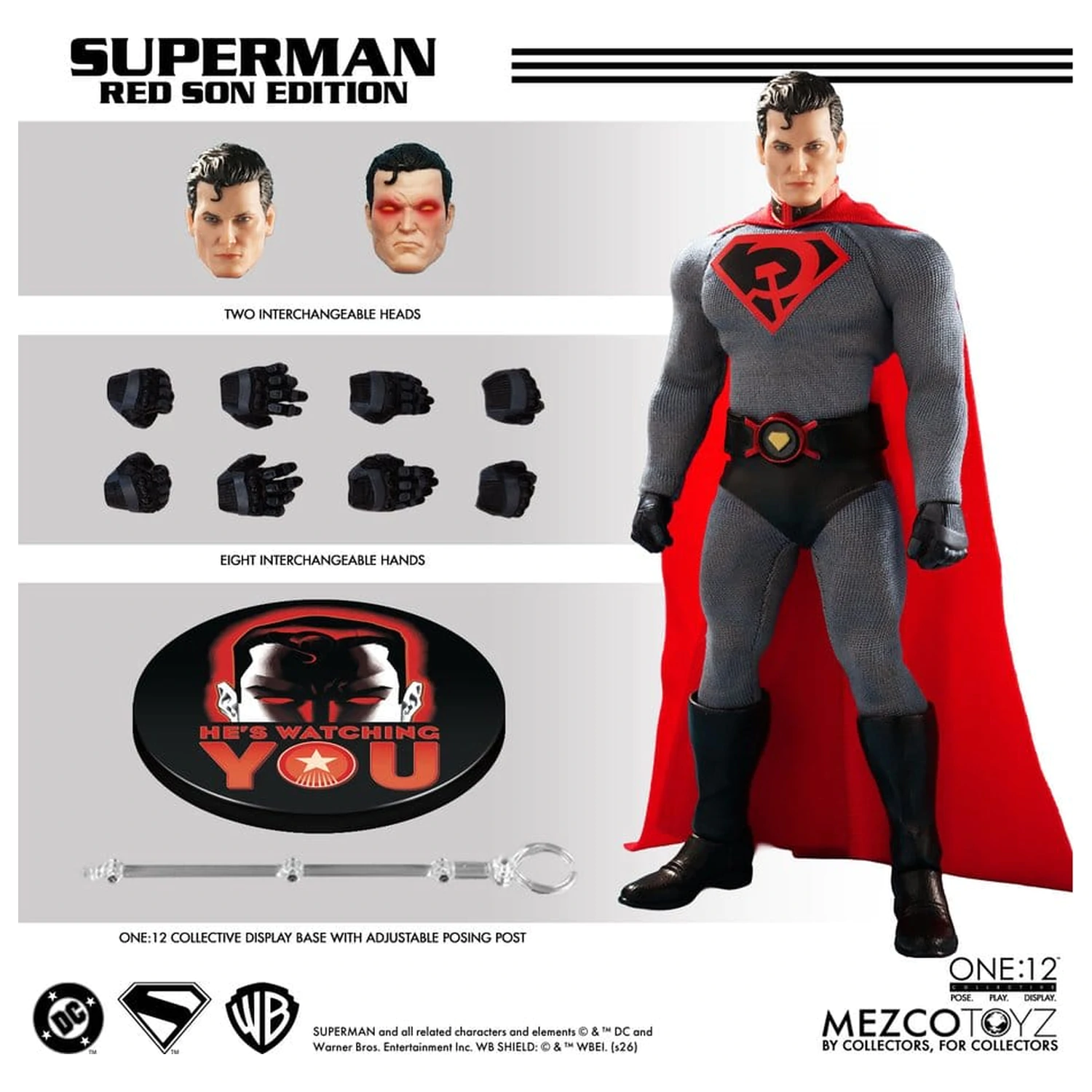 DC Comics One:12 Collective Action Figur 1/12 Superman: Red Son 17 cm Produktfoto