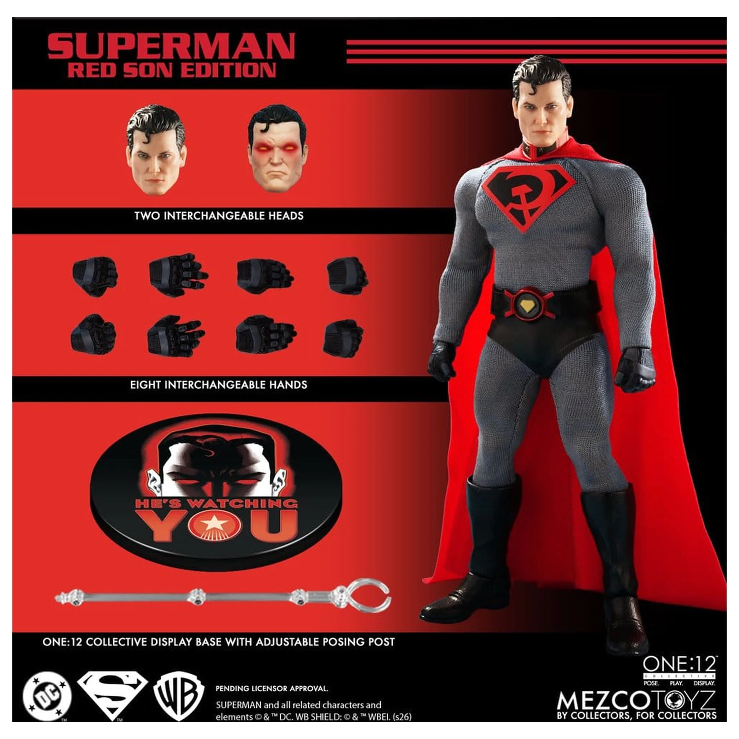 DC Comics One:12 Collective Action Figur 1/12 Superman: Red Son 17 cm Produktfoto