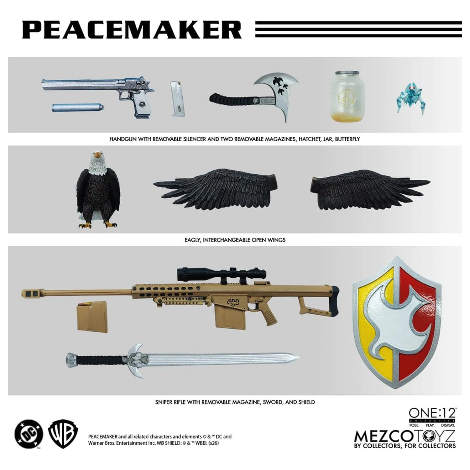 DC Comics One:12 Collective Action Figur 1/12 Peacemaker 17 cm Produktfoto