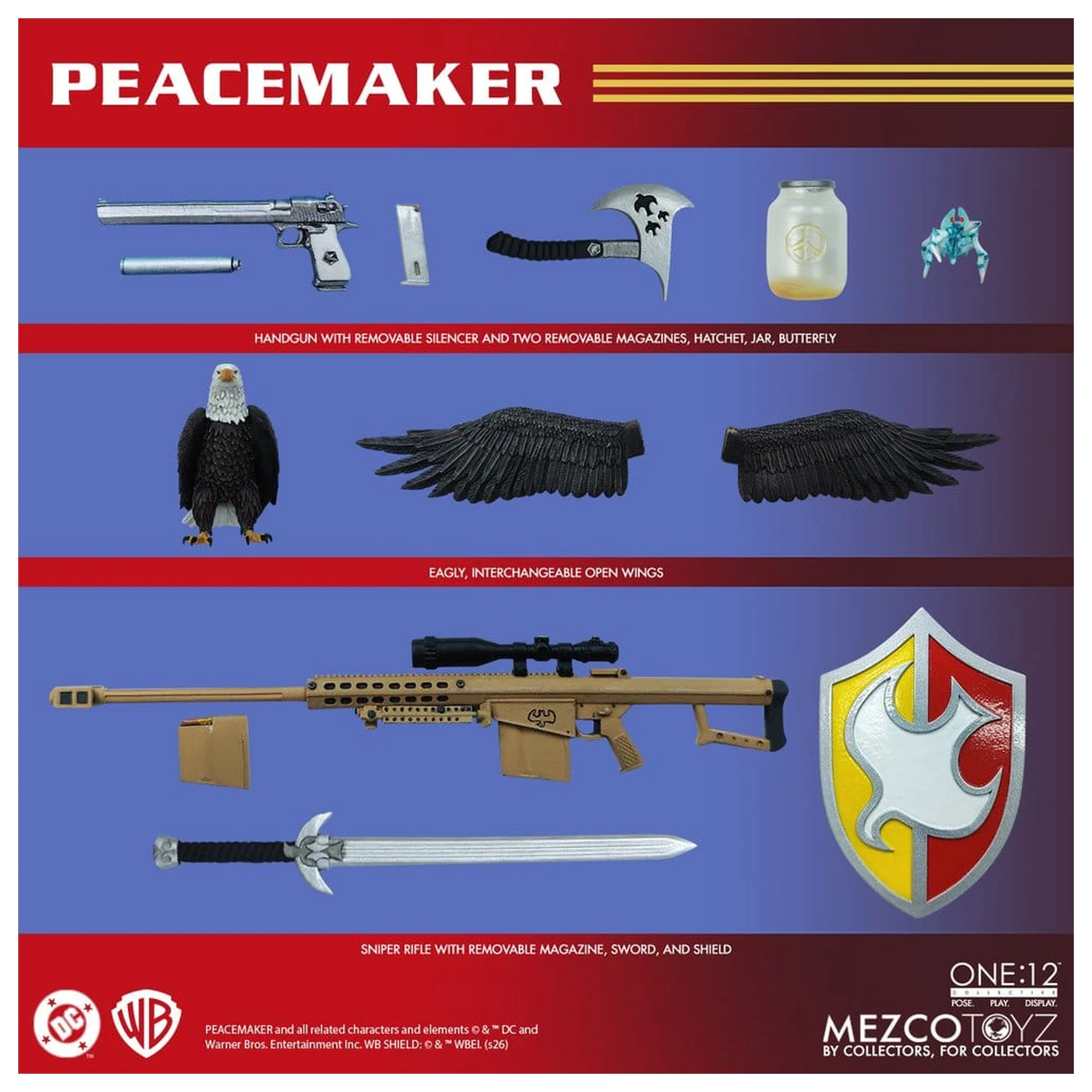 DC Comics One:12 Collective Action Figur 1/12 Peacemaker 17 cm Produktfoto