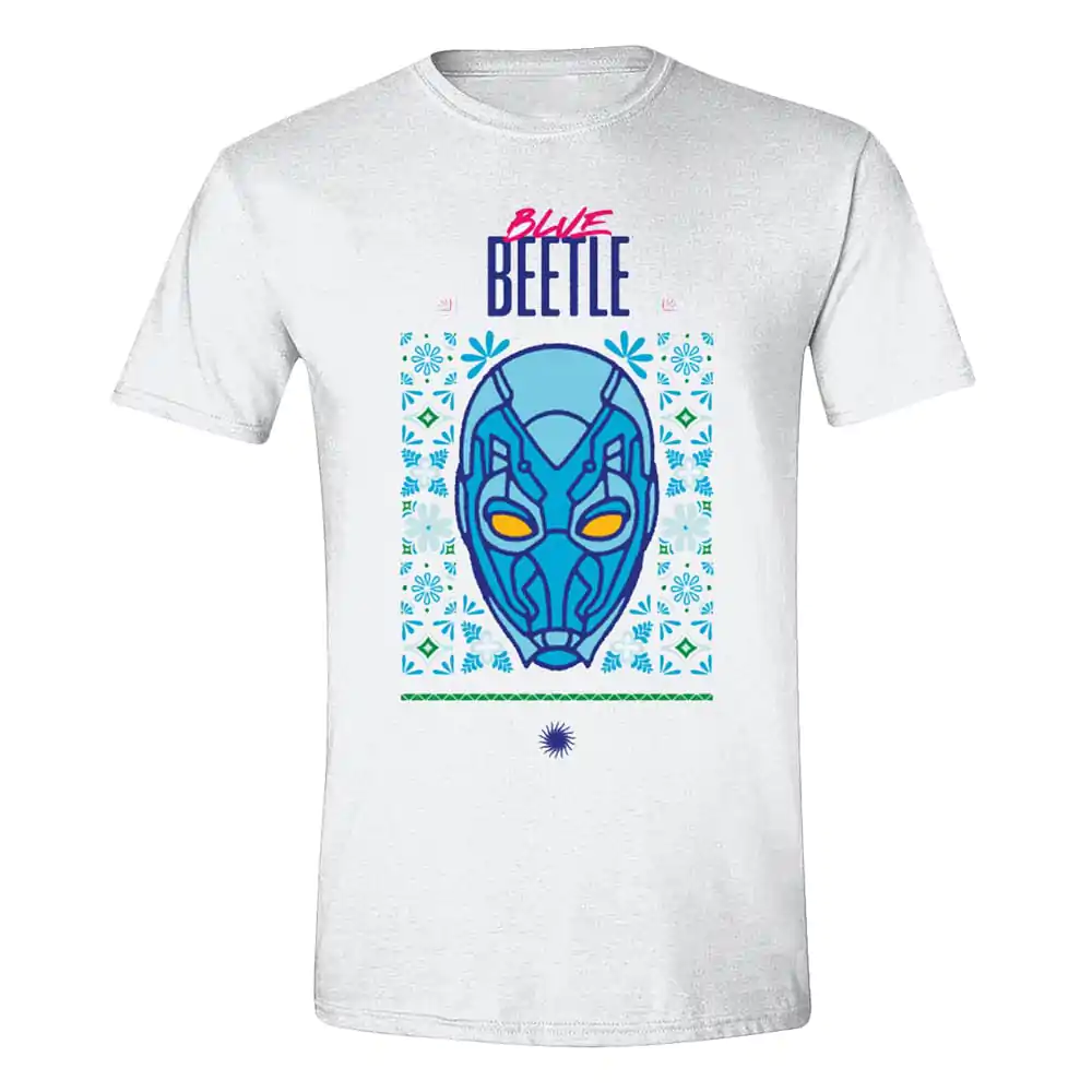 DC Comics T-Shirt Blue Beetle Helmet Produktfoto