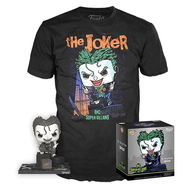 DC Comics Figur & T-Shirt Set Jim Lee Joker termékfotó