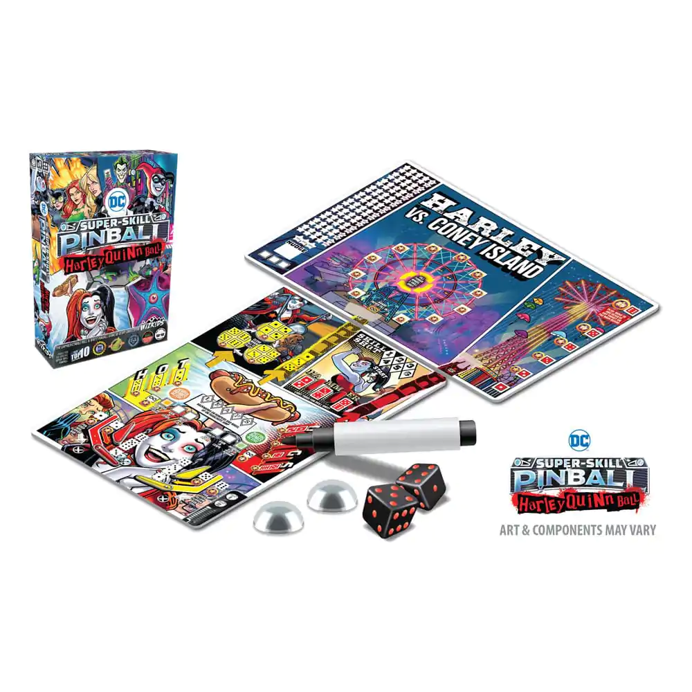 DC Comics Super-Skill Pinball: Harley Quinn Ball Brettspiel *Englische Version* Produktfoto