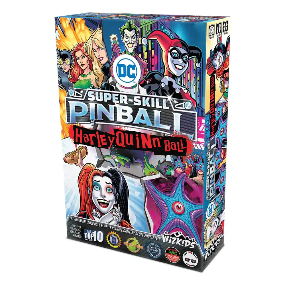 DC Comics Super-Skill Pinball: Harley Quinn Ball Brettspiel *Englische Version* Produktfoto
