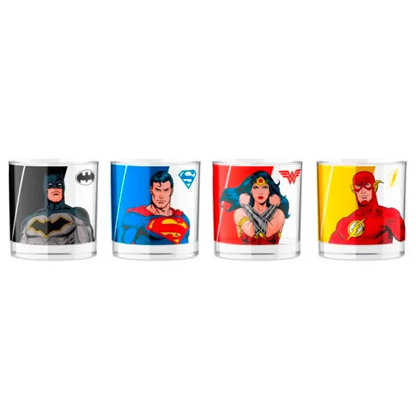 DC Comics Shotglass 4er-Pack Produktfoto