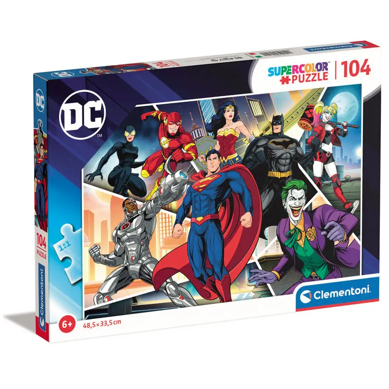 DC Comics Superheros Puzzle 104St Produktfoto