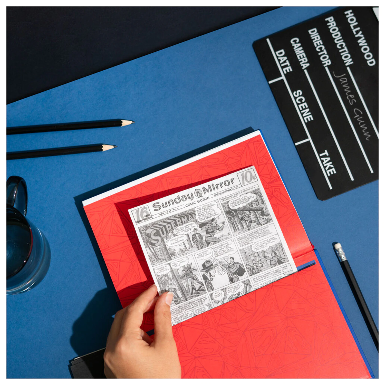 DC Comics Superman A5 Linsenförmiges Notizbuch Produktfoto