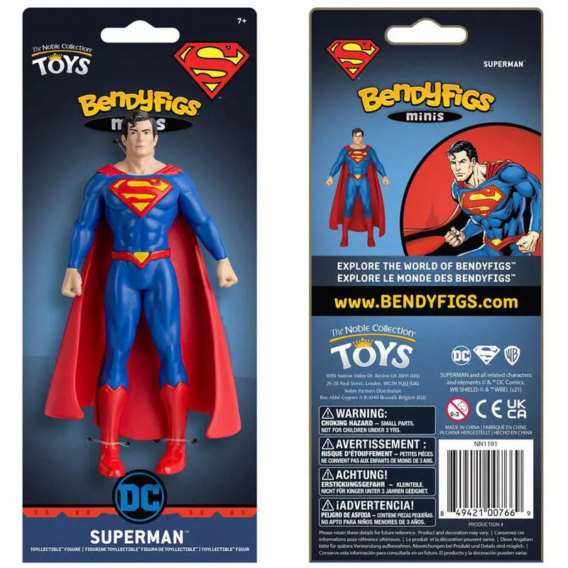 DC Comics Bendyfigs Biegefigur Superman 14 cm termékfotó