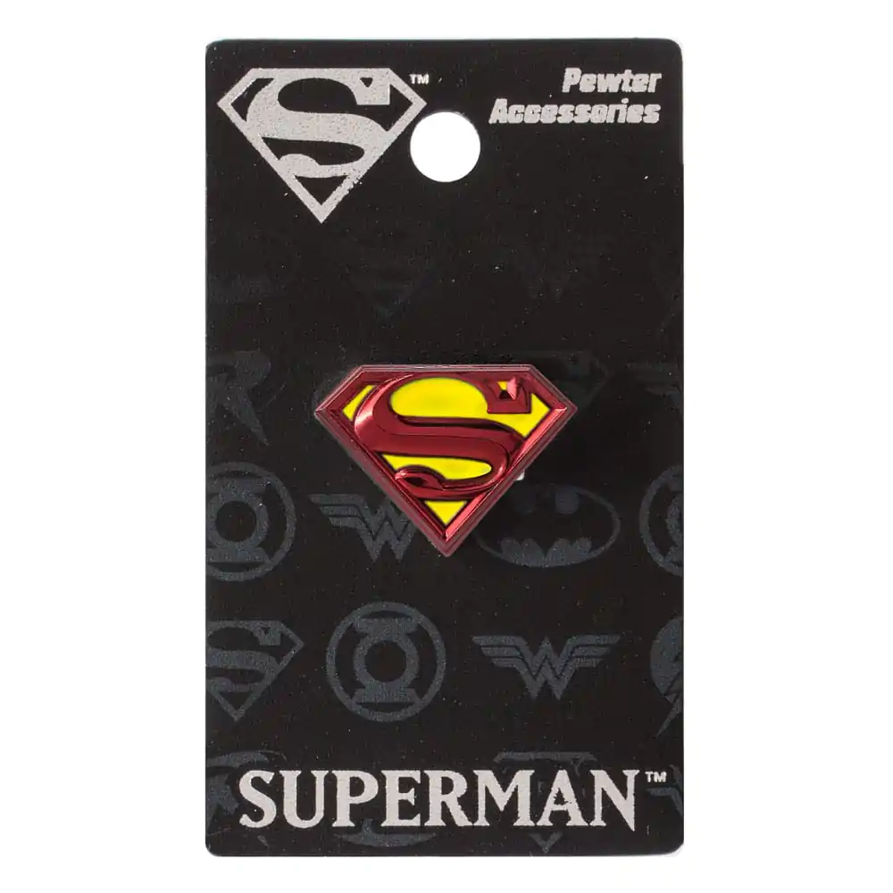 DC Comics Pin Badge Superman Logo farbig Produktfoto