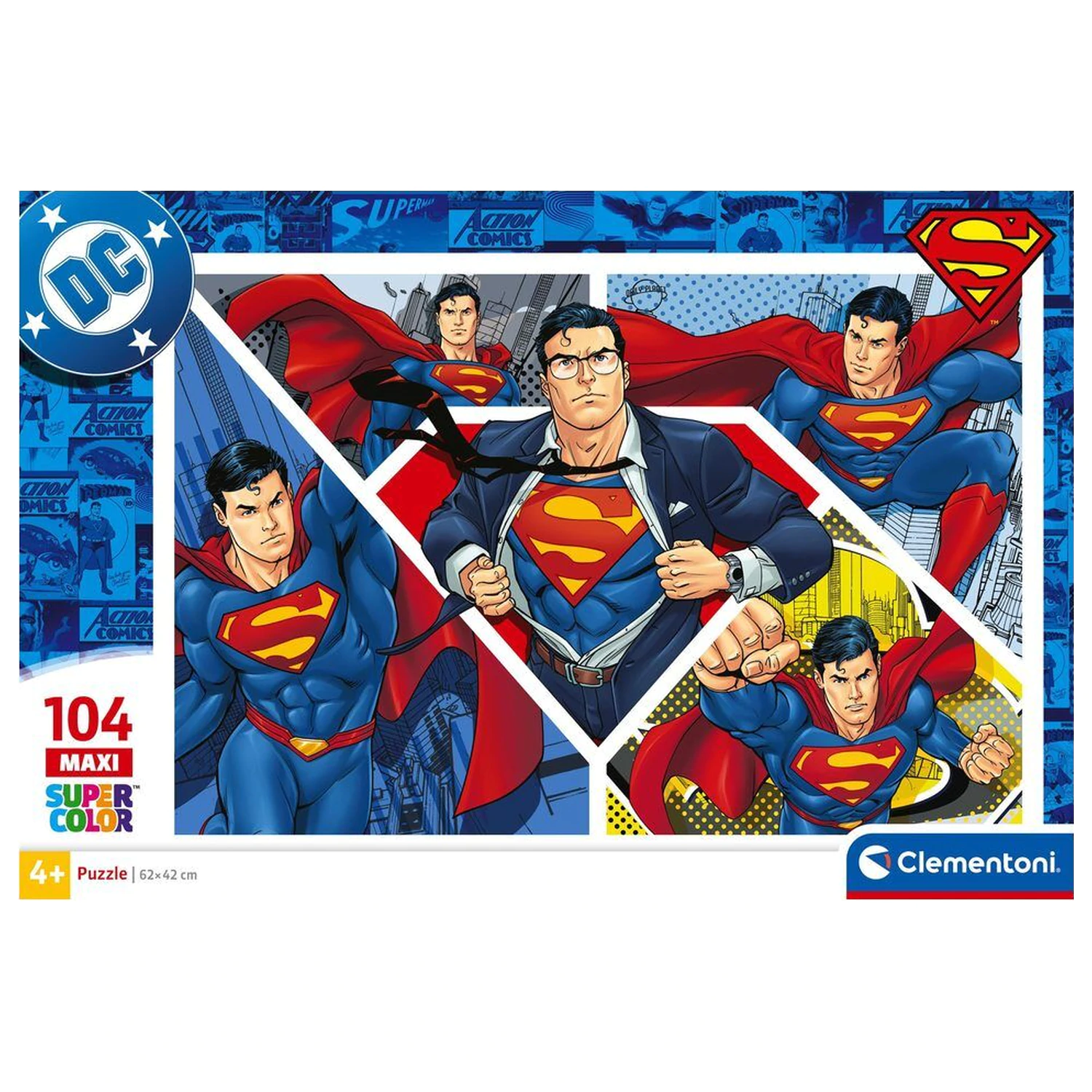 DC Comics superman maxi Puzzle 104 Teile Produktfoto