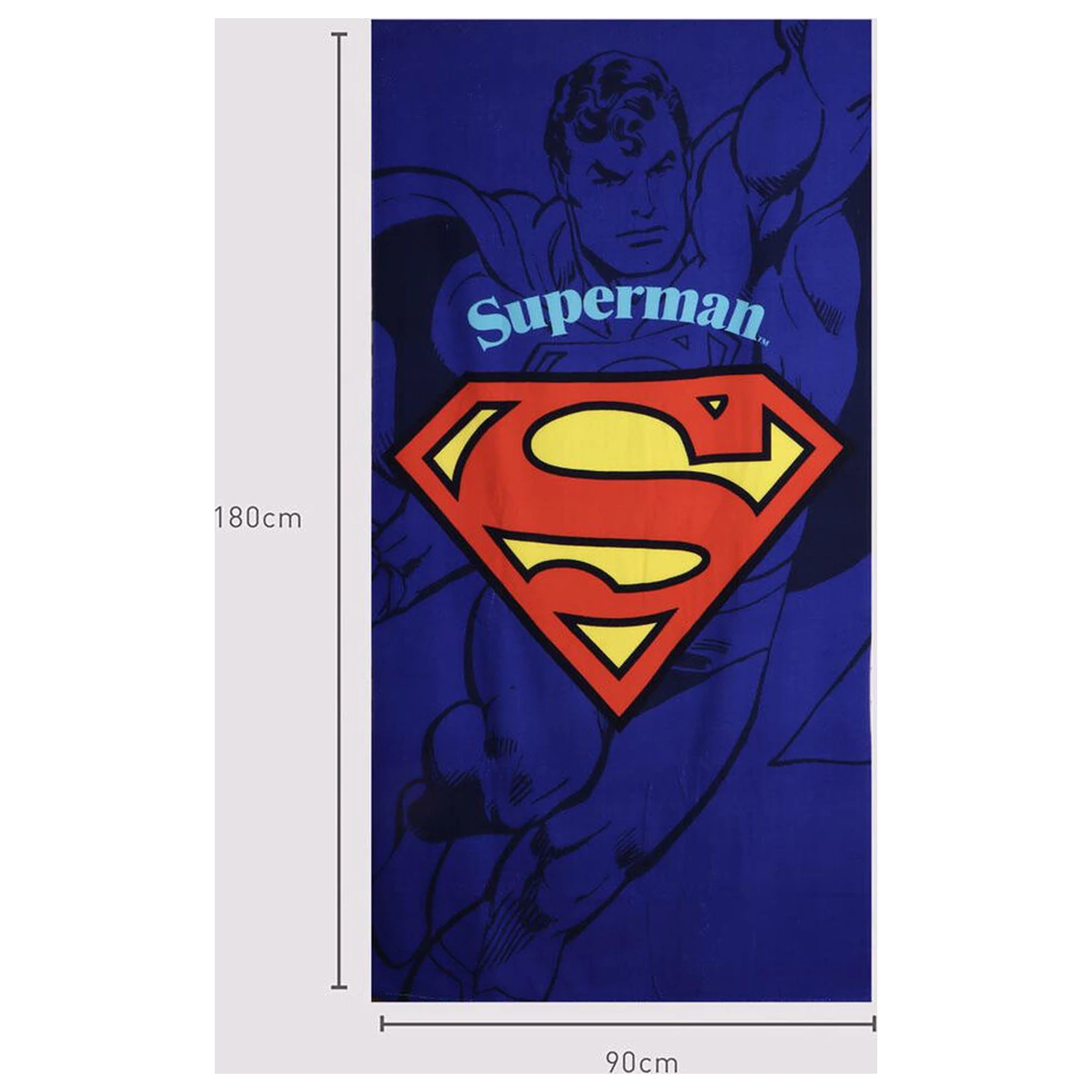 DC Comics Superman Mikrofaser Strandtuch Produktfoto