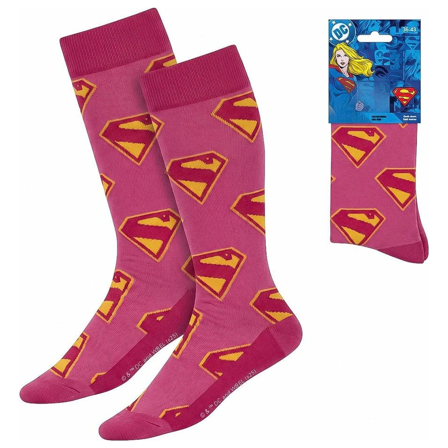 DC Comics Socken Superman Supergirl 36-43 Produktfoto