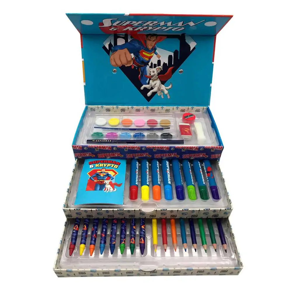 DC Comics Superman Mal-Schreibwarenetui Produktfoto