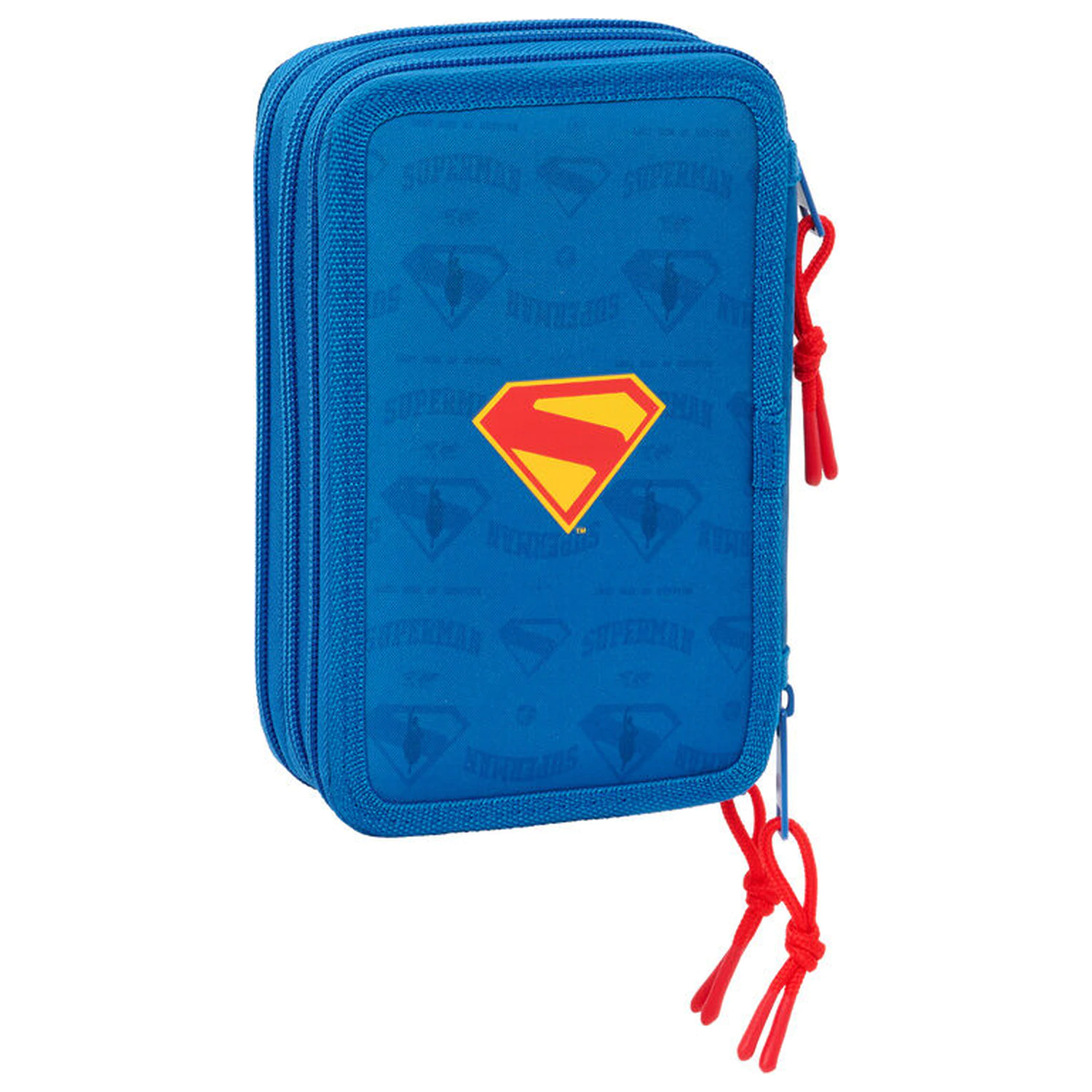 DC Comics Superman dreifaches Federmäppchen 37 Stück Produktfoto