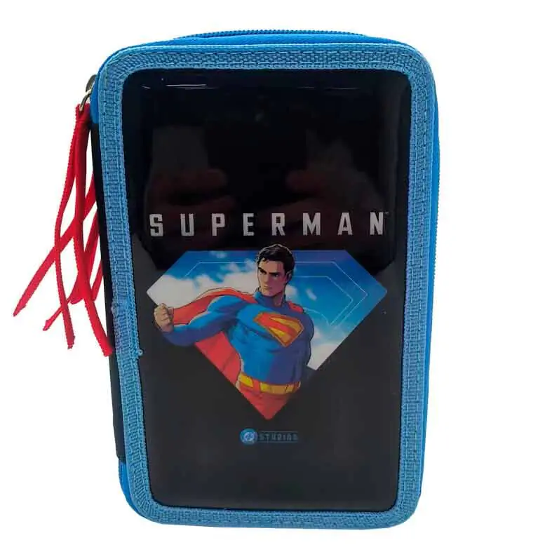 DC Comics Superman dreifaches Stifteetui Produktfoto