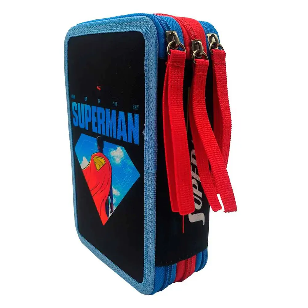 DC Comics Superman dreifaches Stifteetui Produktfoto