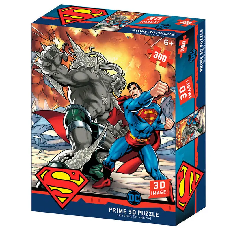 DC Comics Superman vs Doomsday Prime 3D-Puzzle 300 Teile Produktfoto