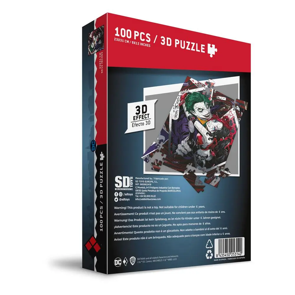 DC Comics Puzzle mit 3D-Effekt The Joker & Harley Quinn Manga (100 Teile) Produktfoto
