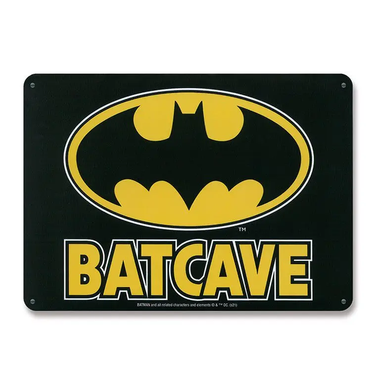 DC Comics Blechschild Batcave 15 x 21 cm termékfotó