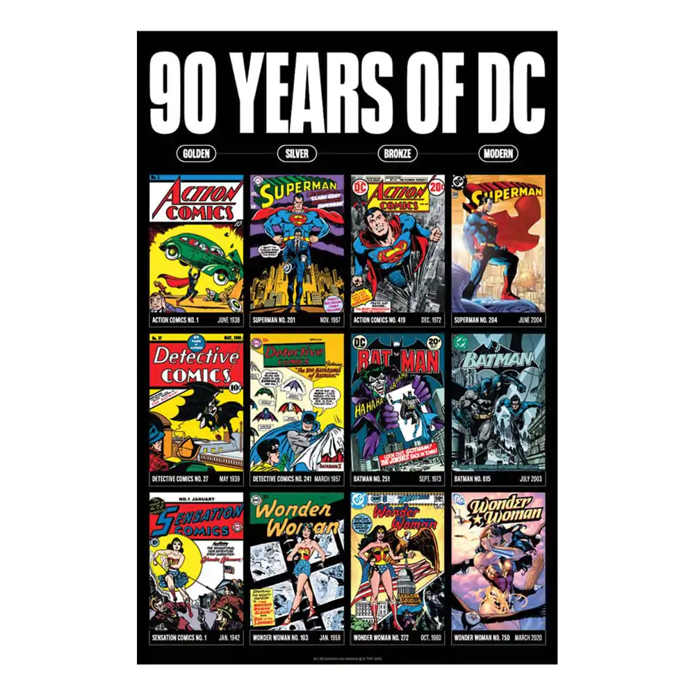 DC Comics Kunstdruck 90 Jahre Limitierte Edition 42 x 30 cm Produktfoto