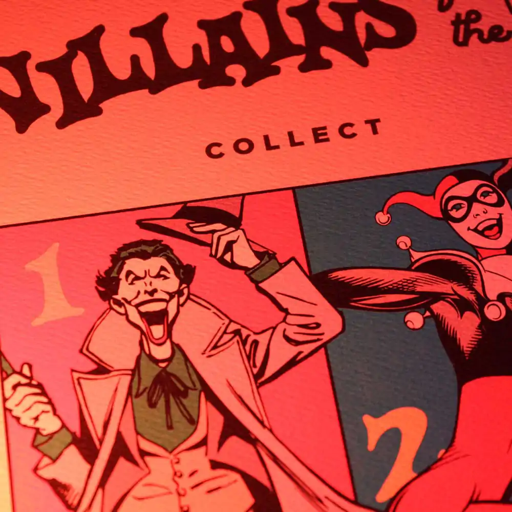 DC Comis Kunstdruck 90th Anniversary Villains Limited Edition 42 x 30 cm Produktfoto