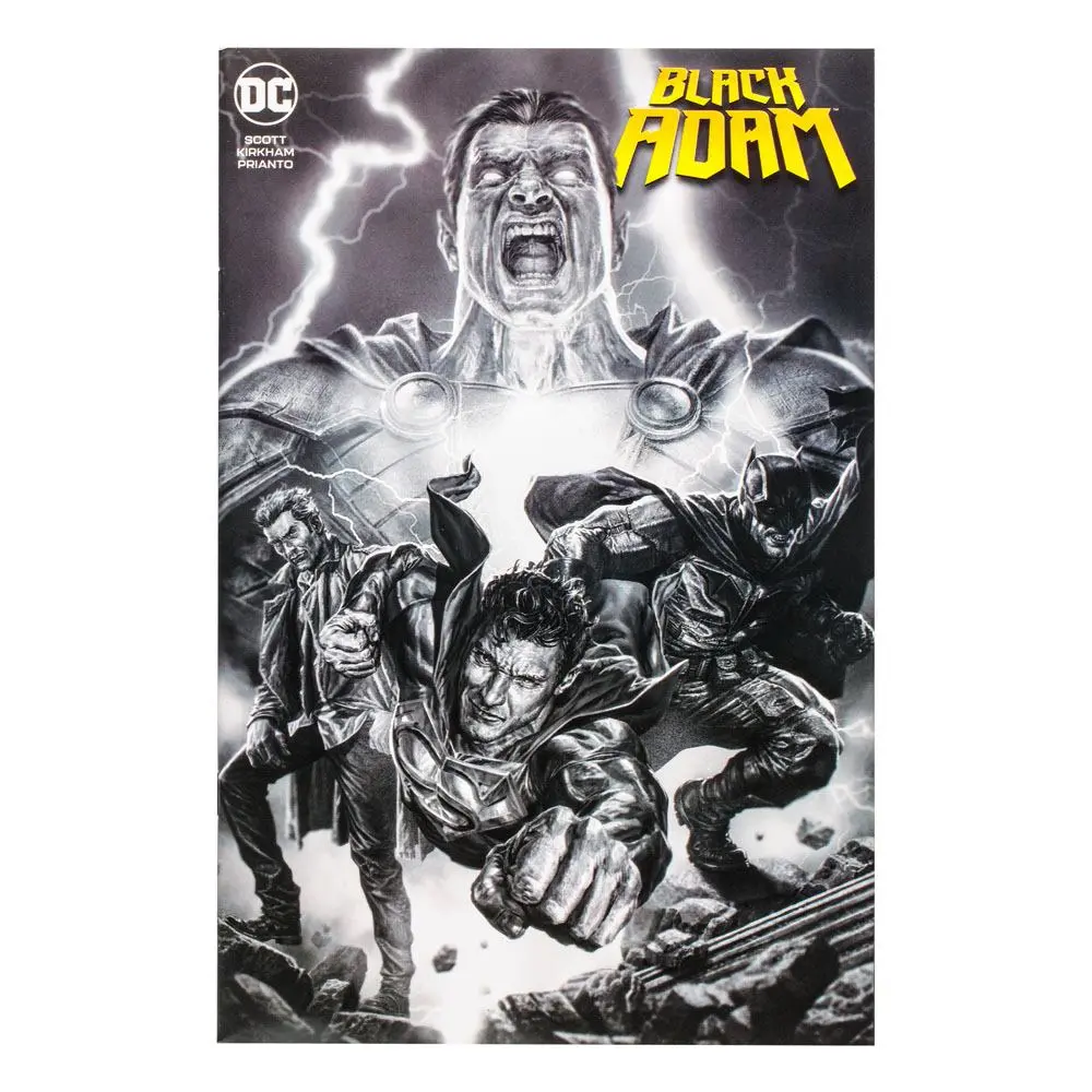 DC Direct Actionfigur & Comic Black Adam Batman Line Art Variant (Gold Label) (SDCC) 18 cm Produktfoto