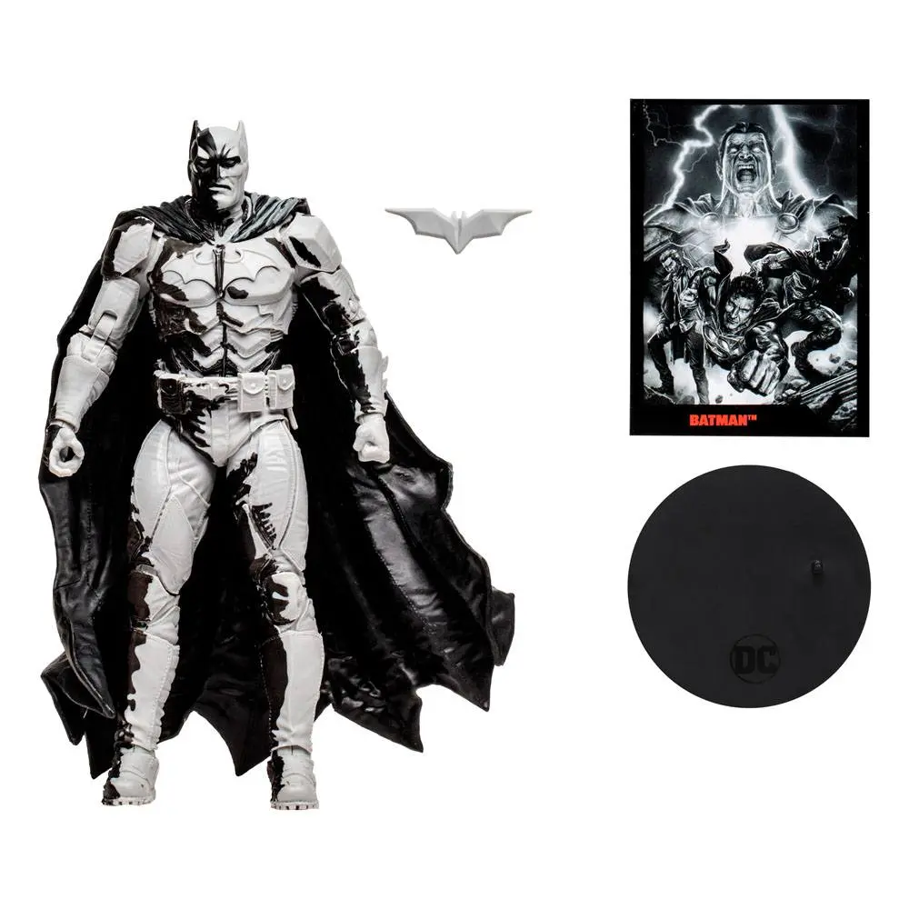 DC Direct Actionfigur & Comic Black Adam Batman Line Art Variant (Gold Label) (SDCC) 18 cm Produktfoto