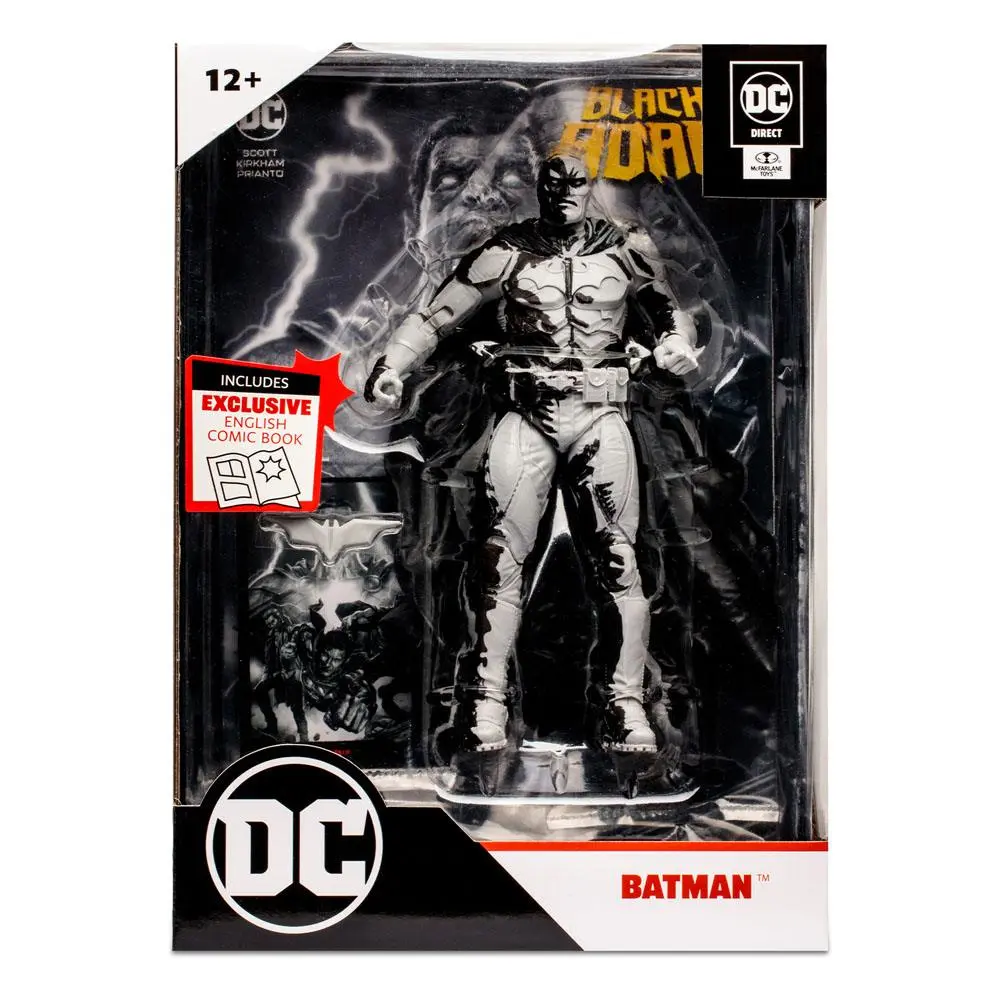 DC Direct Actionfigur & Comic Black Adam Batman Line Art Variant (Gold Label) (SDCC) 18 cm Produktfoto