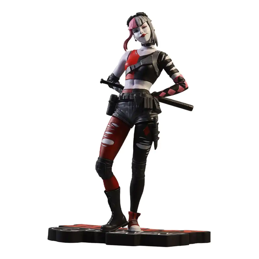 DC Direct Resin Statue Harley Quinn: Red White &amp; Black by Simone Di Meo 17 cm Produktfoto