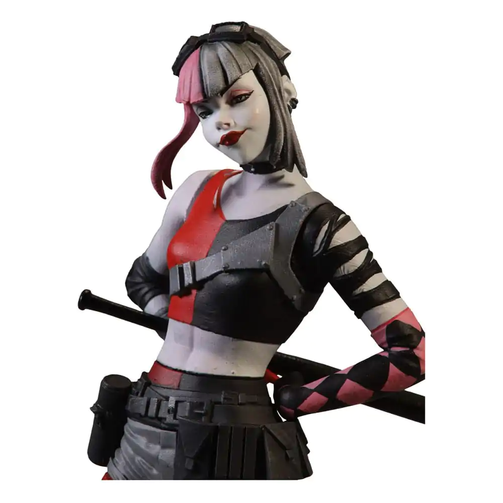 DC Direct Resin Statue Harley Quinn: Red White &amp; Black by Simone Di Meo 17 cm Produktfoto