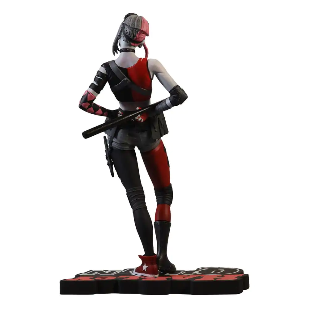 DC Direct Resin Statue Harley Quinn: Red White &amp; Black by Simone Di Meo 17 cm Produktfoto