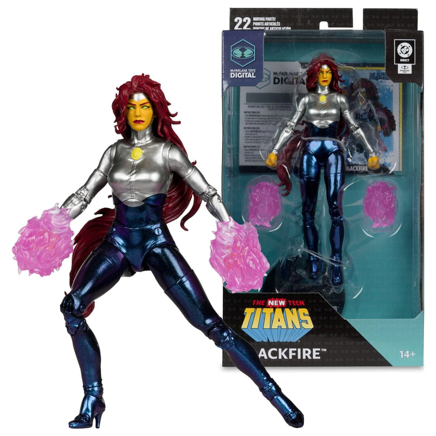 DC Direct McFarlane Toys Digital Actionfigur Blackfire (The New Teen Titans) 18 cm Produktfoto