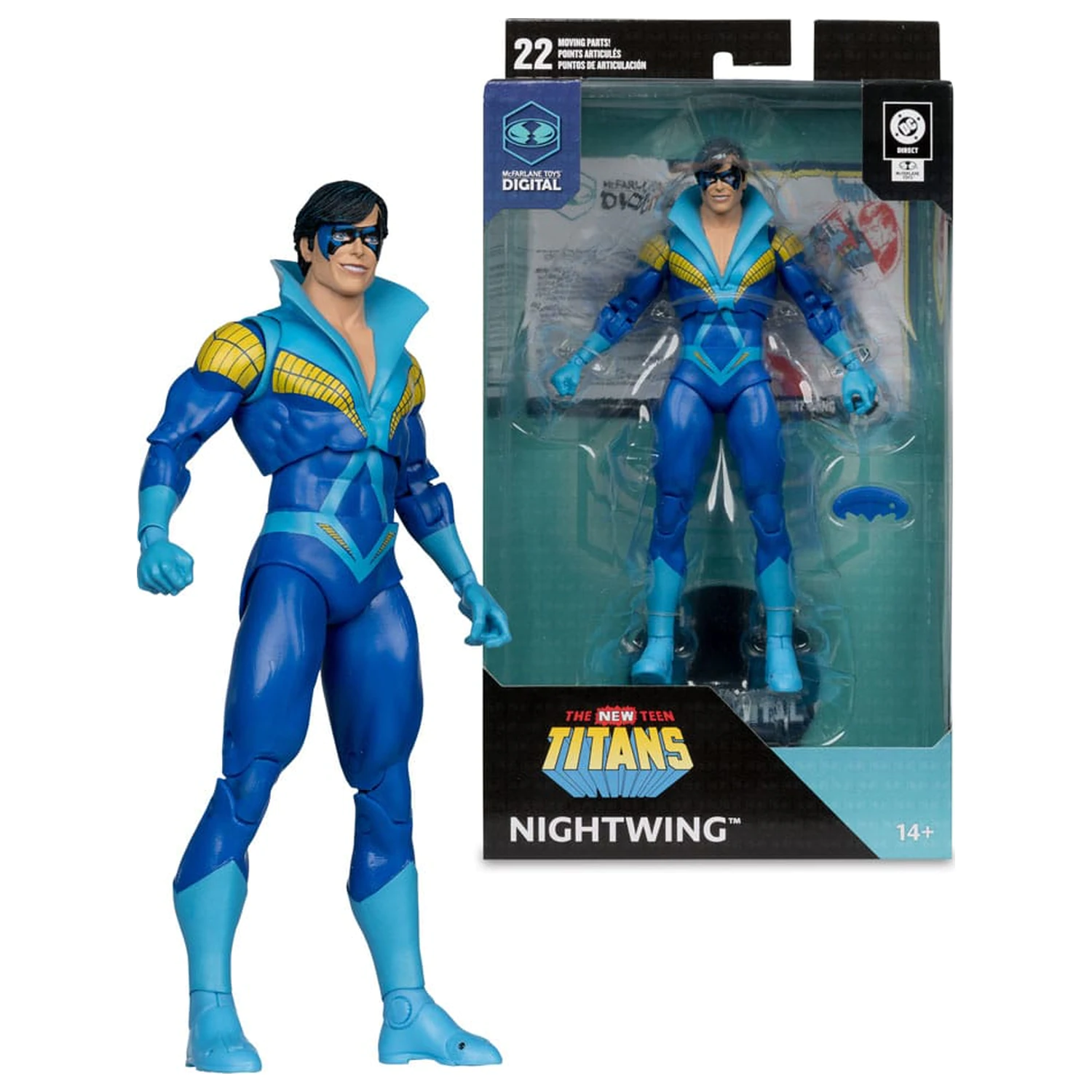 DC Direct McFarlane Toys Digitale Action Figur Nightwing (Teen Titans) 18 cm Produktfoto