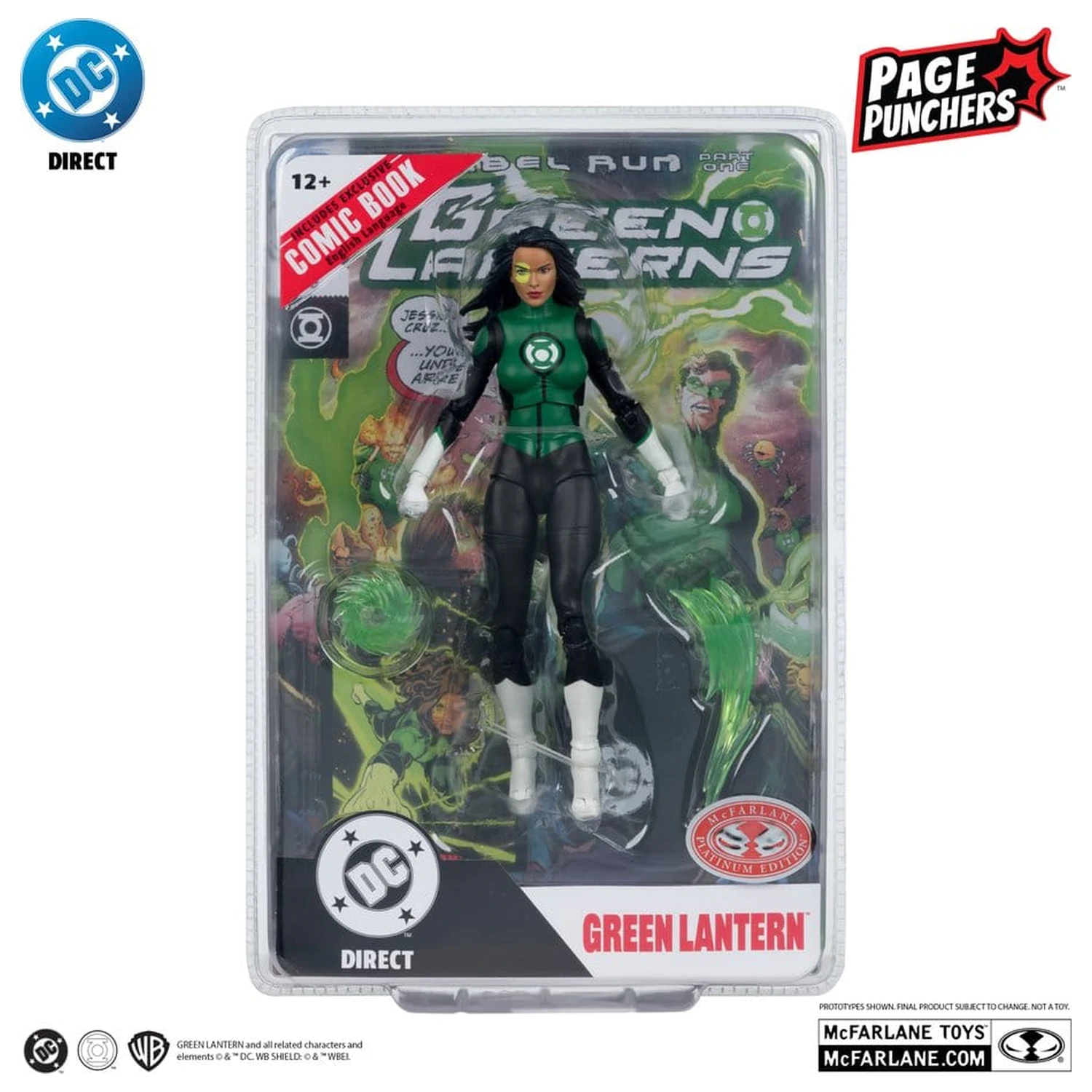 DC Direct Page Punchers Actionfigur Jessica Cruz (Green Lanterns # 48) (Red Platinum Edition) 18 cm Produktfoto