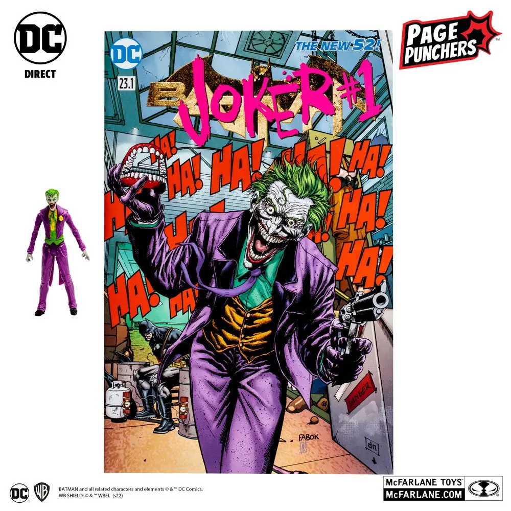 DC Direct Page Punchers Actionfigur & Comic Joker (DC Rebirth) 8 cm Produktfoto