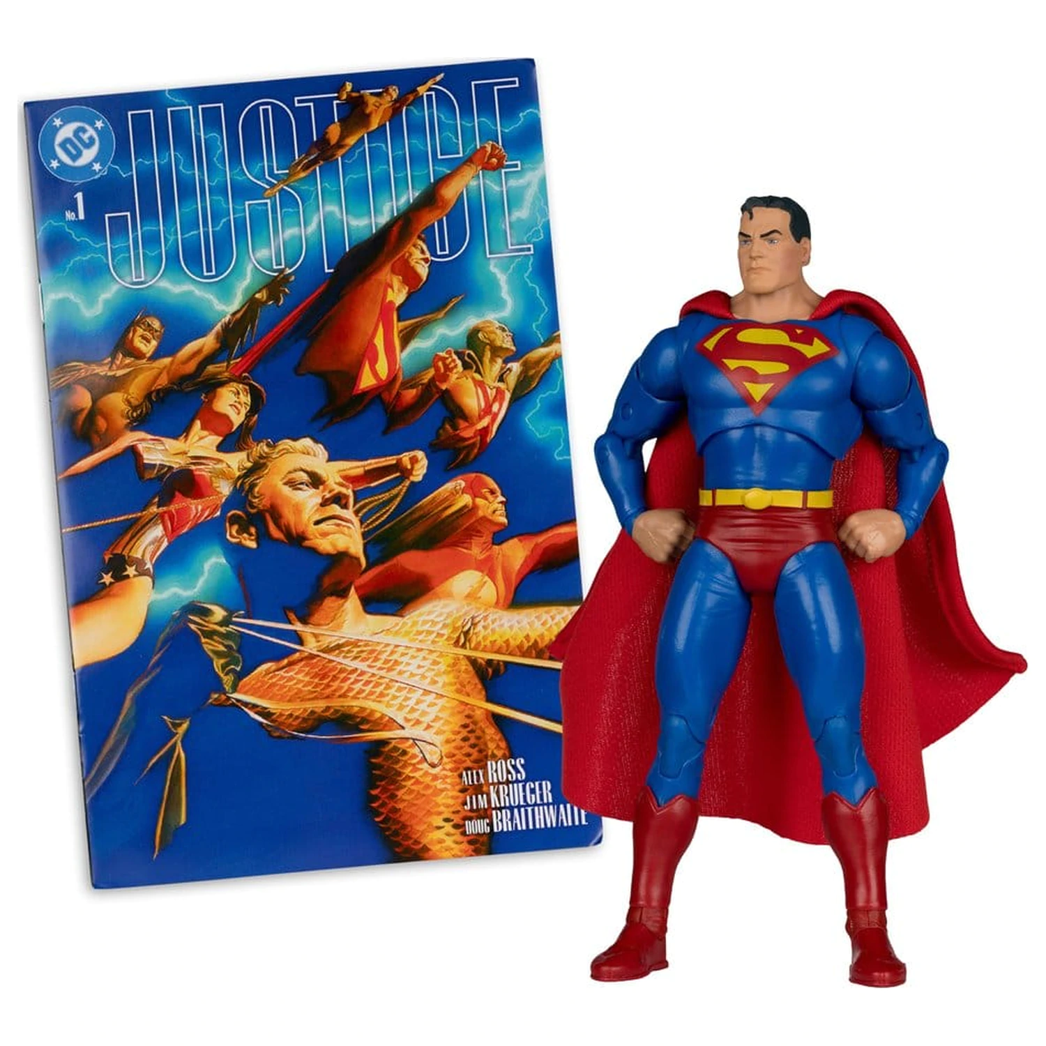 DC Direct Page Punchers Actionfigur Superman (Justice #1) (Red Platinum Edition) 19 cm Produktfoto