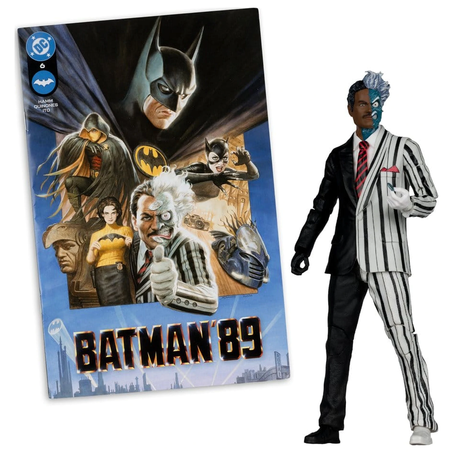 DC Direct Page Punchers Actionfigur Two-Face (Batman 89) (Red Platinum Edition) 19 cm Produktfoto