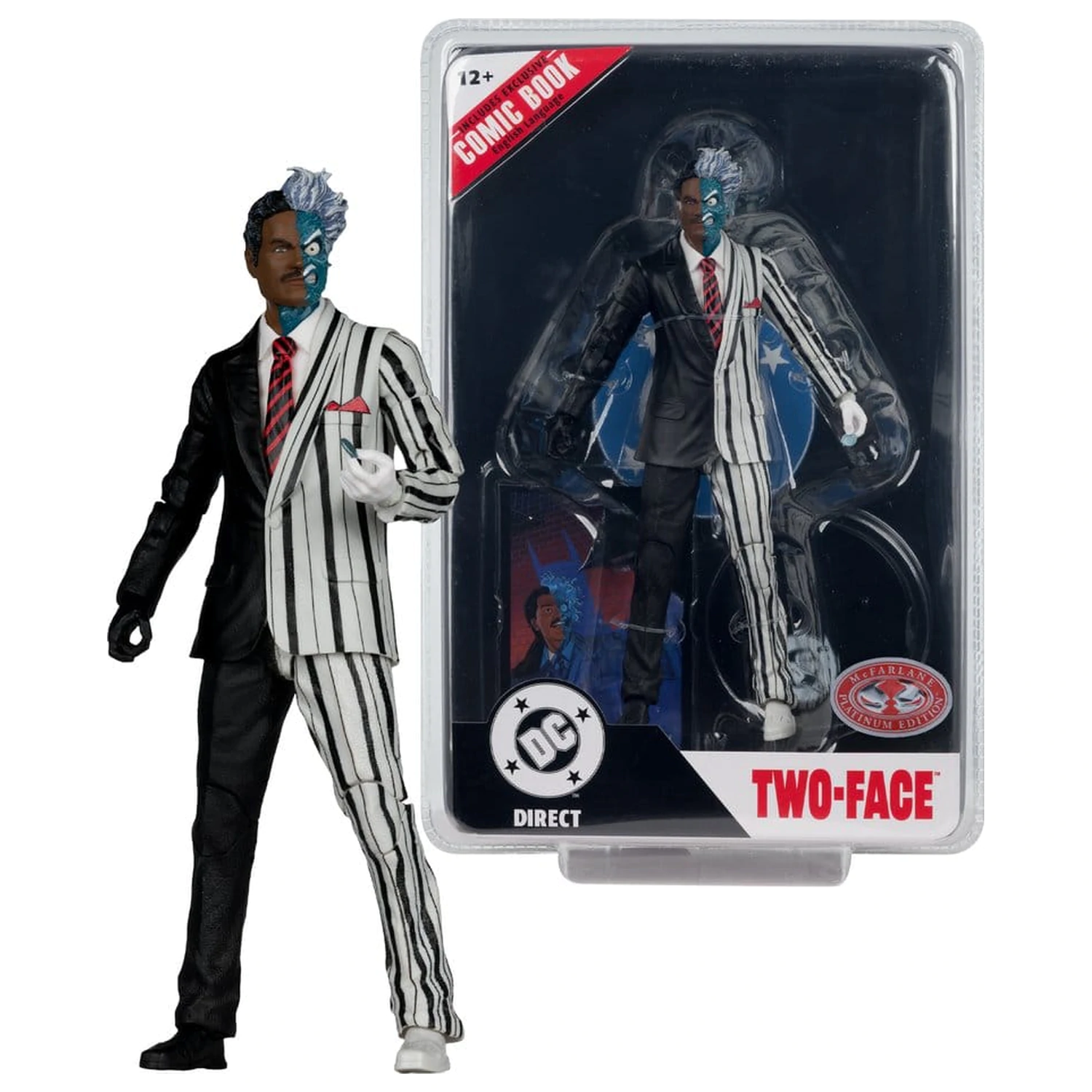 DC Direct Page Punchers Actionfigur Two-Face (Batman 89) (Red Platinum Edition) 19 cm Produktfoto