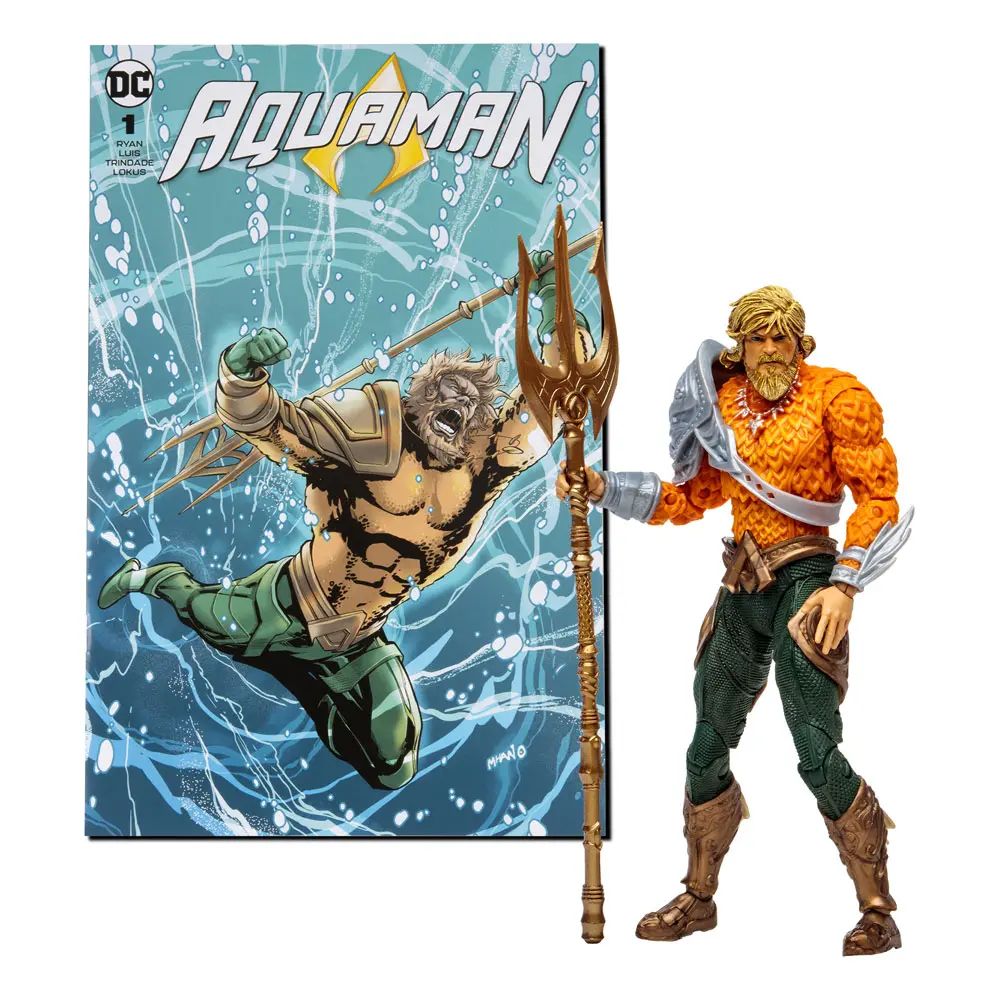 DC Direct Page Punchers Actionfigur & Comic Aquaman (Aquaman) 18 cm termékfotó