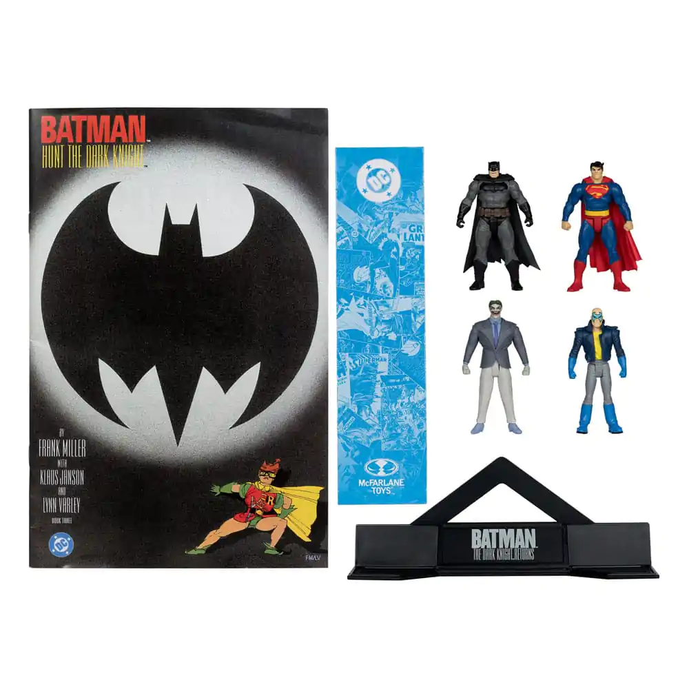 DC Direct Page Punchers Actionfiguren 4er-Pack Batman & Son of Batman & Superman & Joker 7 cm Produktfoto