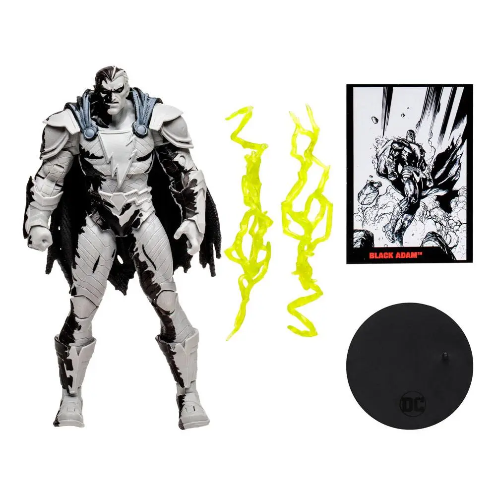DC Direct Page Punchers Actionfigur & Comic Black Adam (Line Art Variant) 18 cm Produktfoto