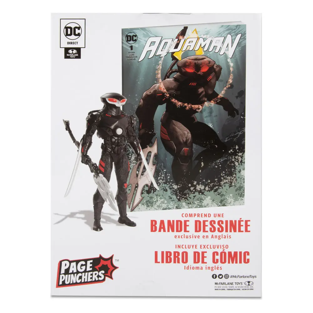 DC Direct Page Punchers Actionfigur & Comic Black Manta (Aquaman) 18 cm termékfotó