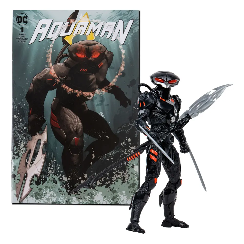 DC Direct Page Punchers Actionfigur & Comic Black Manta (Aquaman) 18 cm termékfotó