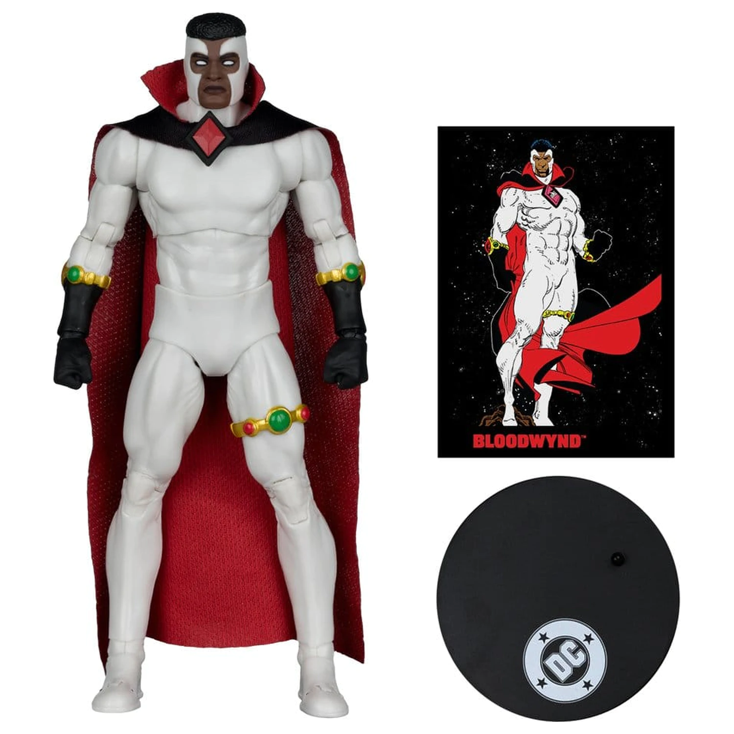 DC Direct Page Punchers Actionfigur Bloodwynd (Justice League #77) (Red Platinum Edition) 18 cm Produktfoto