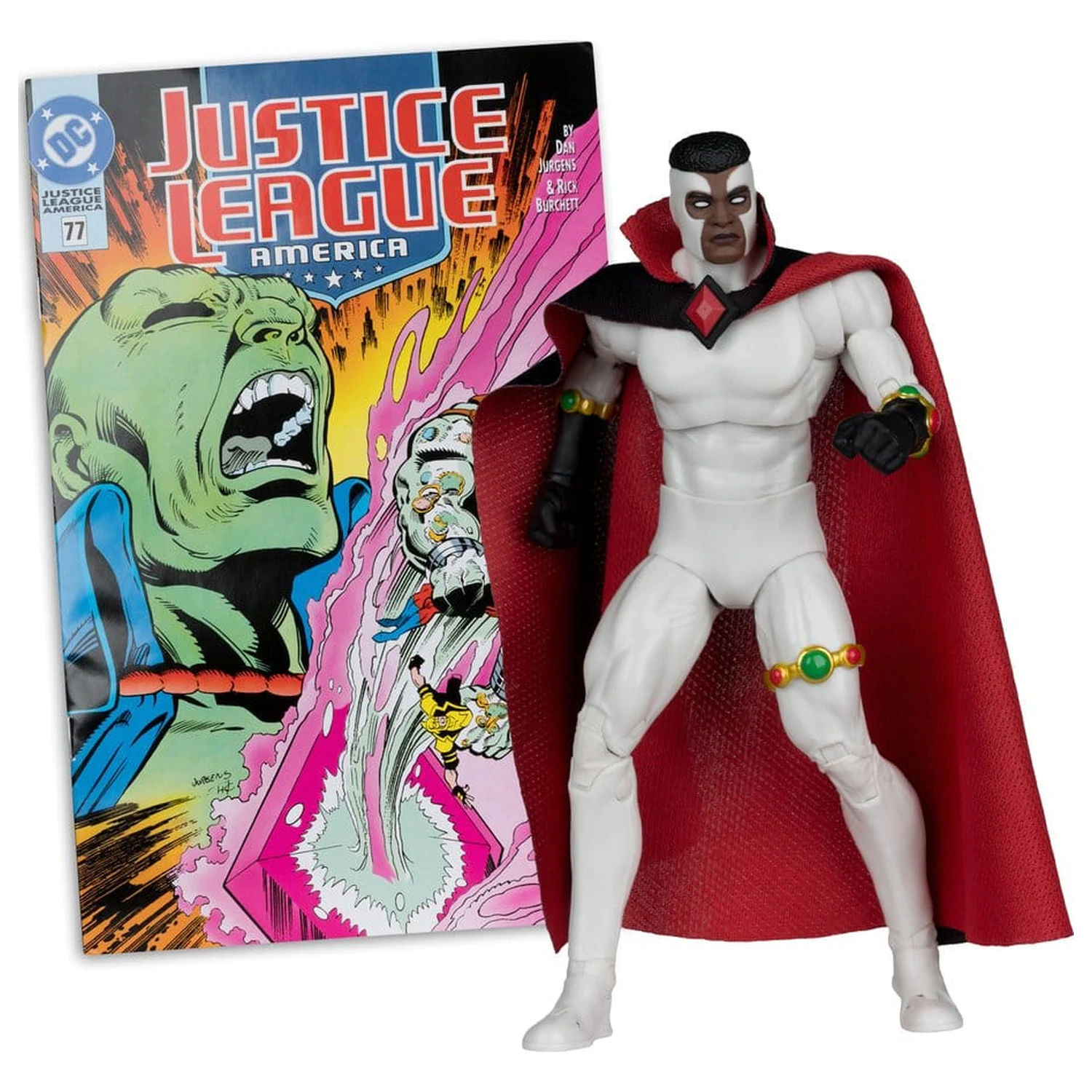 DC Direct Page Punchers Actionfigur Bloodwynd (Justice League #77) (Red Platinum Edition) 18 cm Produktfoto